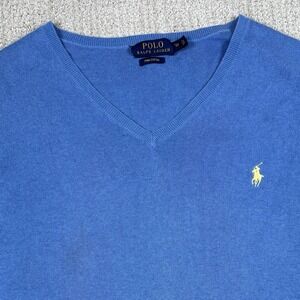 Polo Ralph Lauren Men's 2XB Blue Pima Cotton Sweater Vest